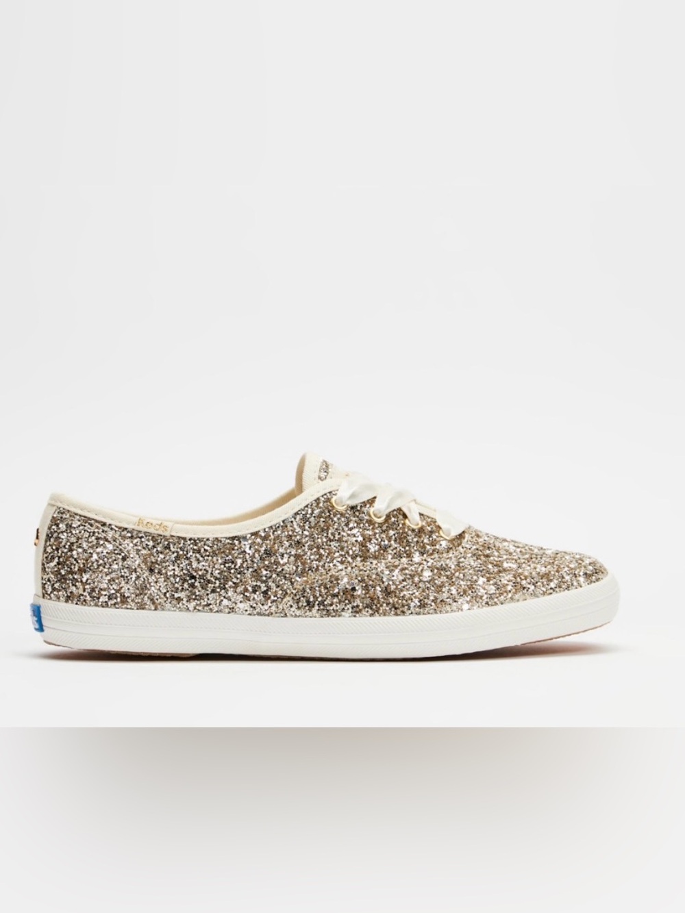 Keds x Kate Spade Champion Glitter Sneakers (Sz 8.5) Gold